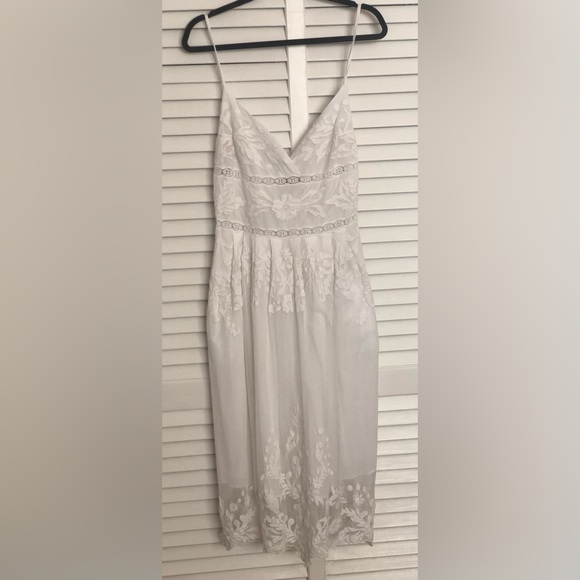 Sea New York Pleated Empire Crochet Midi Dress, 8 - Picture 3 of 13